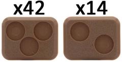 XX112: Small Bases - 2 and 3 holes (56)
